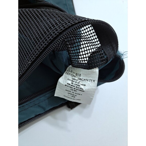 LL Bean Personal Travel Bag Vintage Toiletry Organizer Hanging Shower Black - Picture 11 of 11